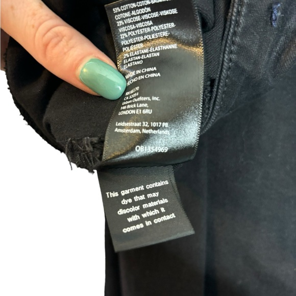 Free People We The Free Venice Flare Stretch Pant Black Size 32 - Picture 9 of 11